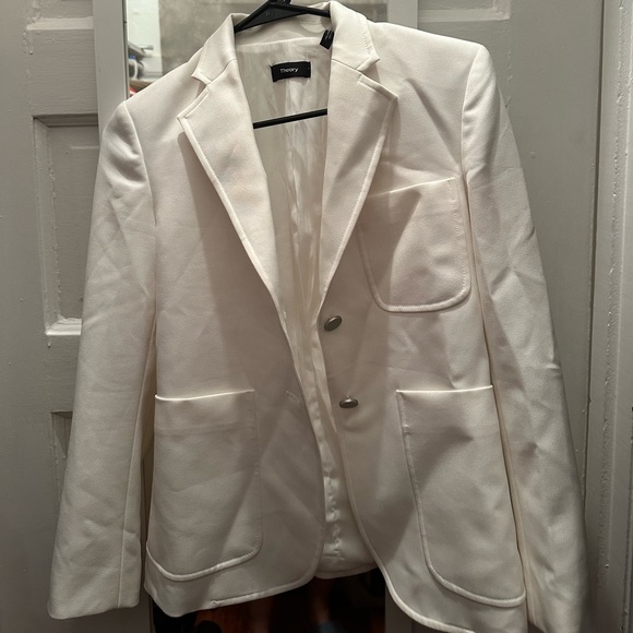Theory women jacket white size 0 - Picture 1 of 1